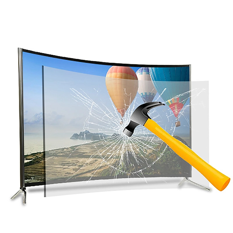 TV 55" 4K UHD Frameless Design LCD LED TV with Digital System Smart Curved TV Android 11.0