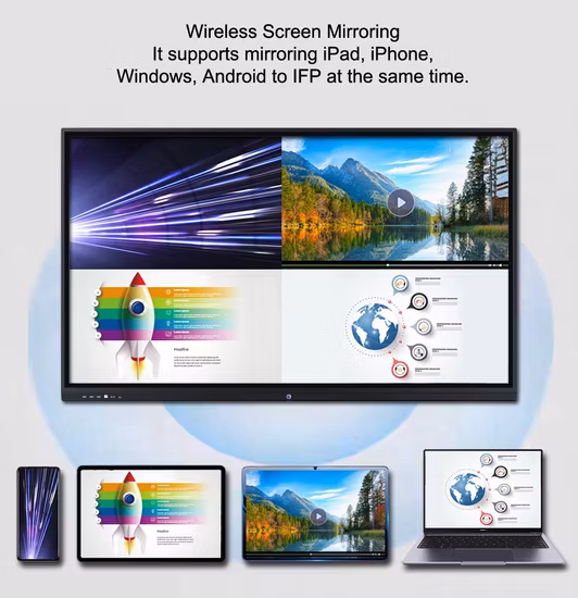 Android Touch a infrarossi Computer Touch Interactive Flat Smart Board TV LED Miboard Kiosk Conference Meeting Lavagna Display Schermo LCD IFP 110" Pannello