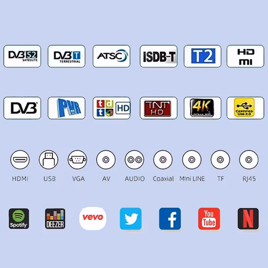 TV LED 2K Full HD TV Android Smart TV da 40 pollici all'ingrosso della fabbrica